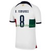 Maillot de Supporter Portugal Bruno Fernandes 8 Extérieur Coupe du Monde 2022 Pour Homme